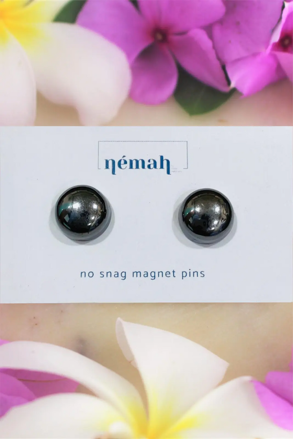 Gunmetal Strong Magnetic Pins (set of 2)