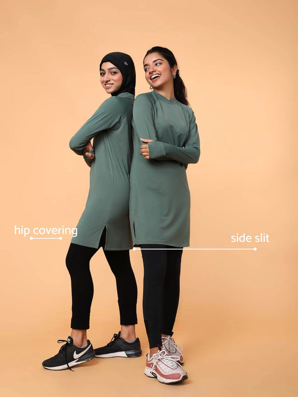 Olive Green Ivy Modest Activewear Tshirt