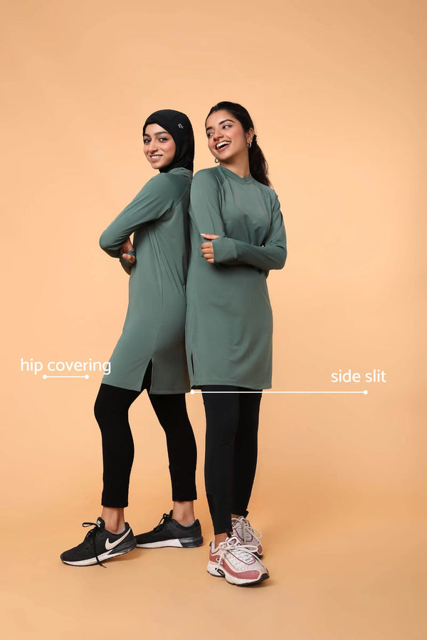 Olive Green Ivy Modest Activewear Tshirt