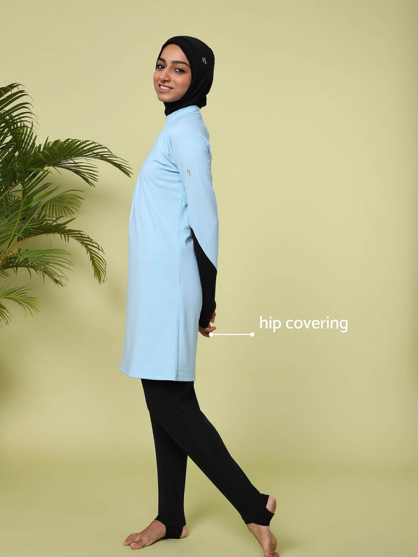 Baby Blue Orca Burkini Top