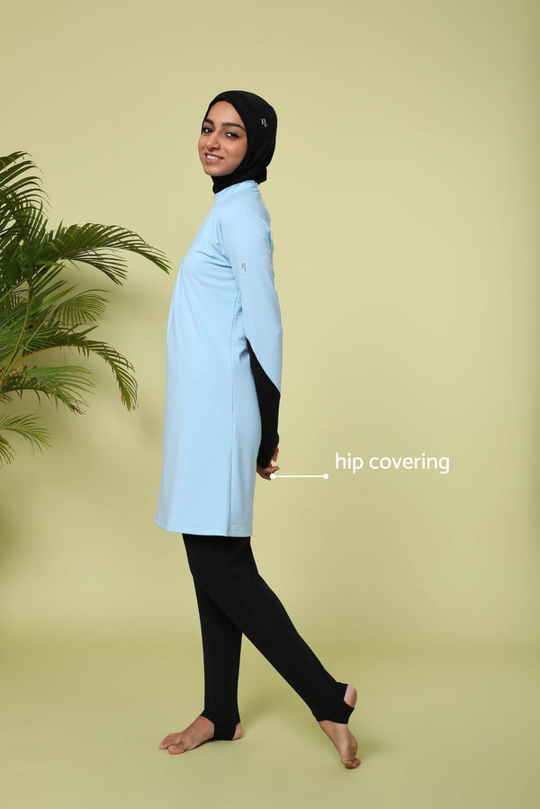 Baby Blue Orca Burkini Top
