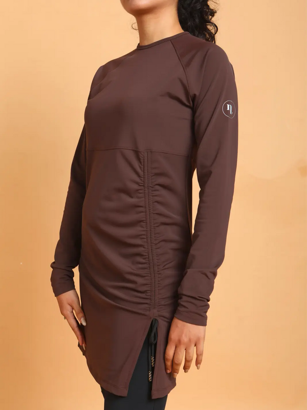 Brown Marmaris Burkini Top