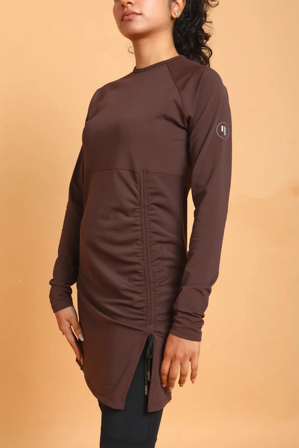Brown Marmaris Burkini Top