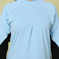 Baby Blue Orca Burkini Top