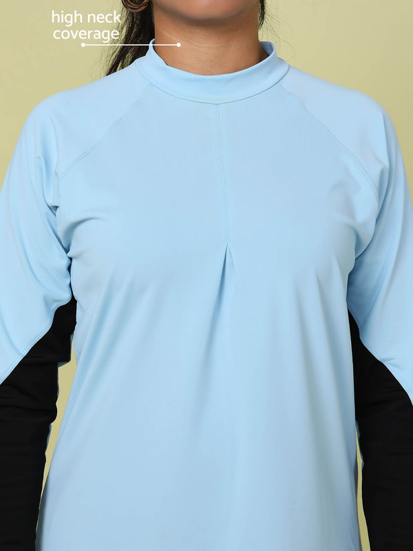 Baby Blue Orca Burkini Top