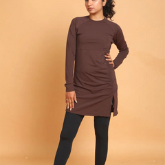 Brown Marmaris Burkini Top