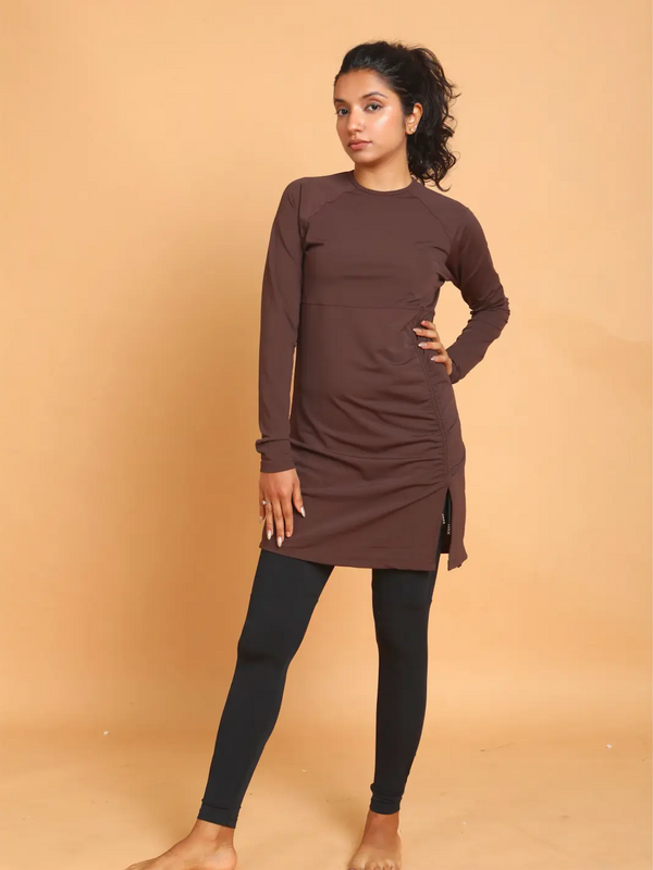 Brown Marmaris Burkini Top