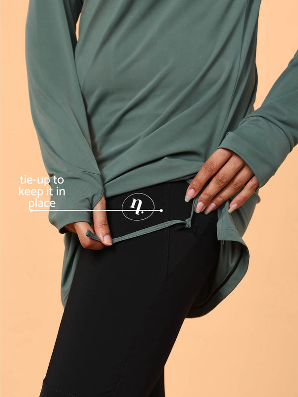 Olive Green Ivy Modest Activewear Tshirt