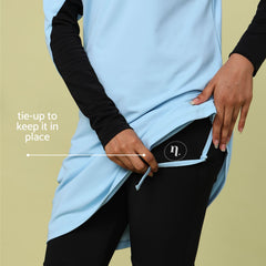 Baby Blue Orca Burkini Top