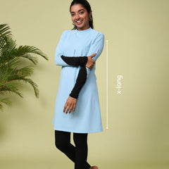 Baby Blue Orca Burkini Top