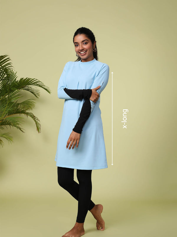 Baby Blue Orca Burkini Top