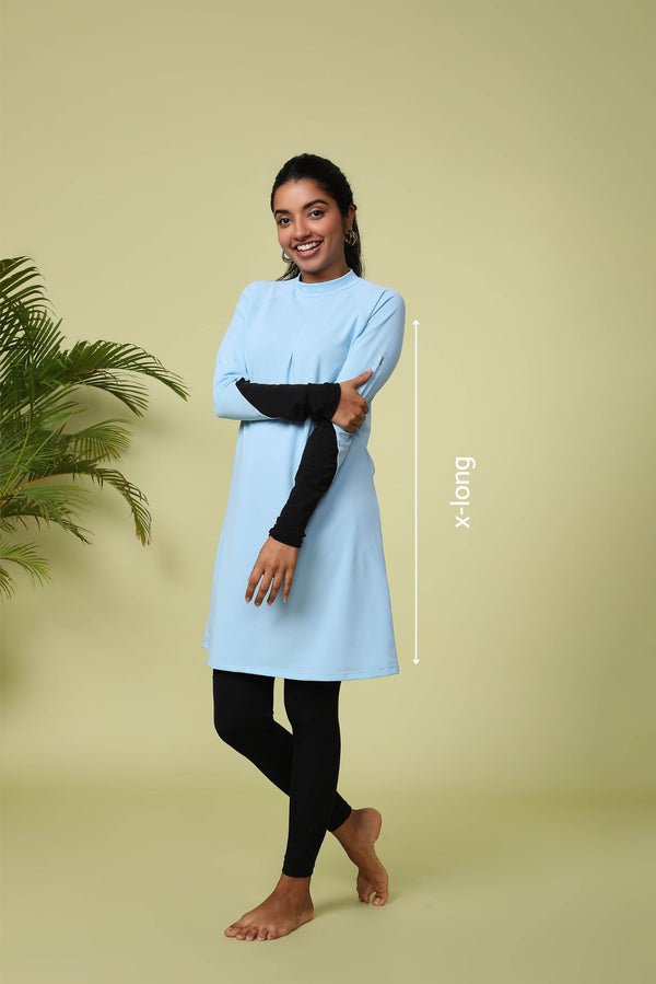 Baby Blue Orca Burkini Top