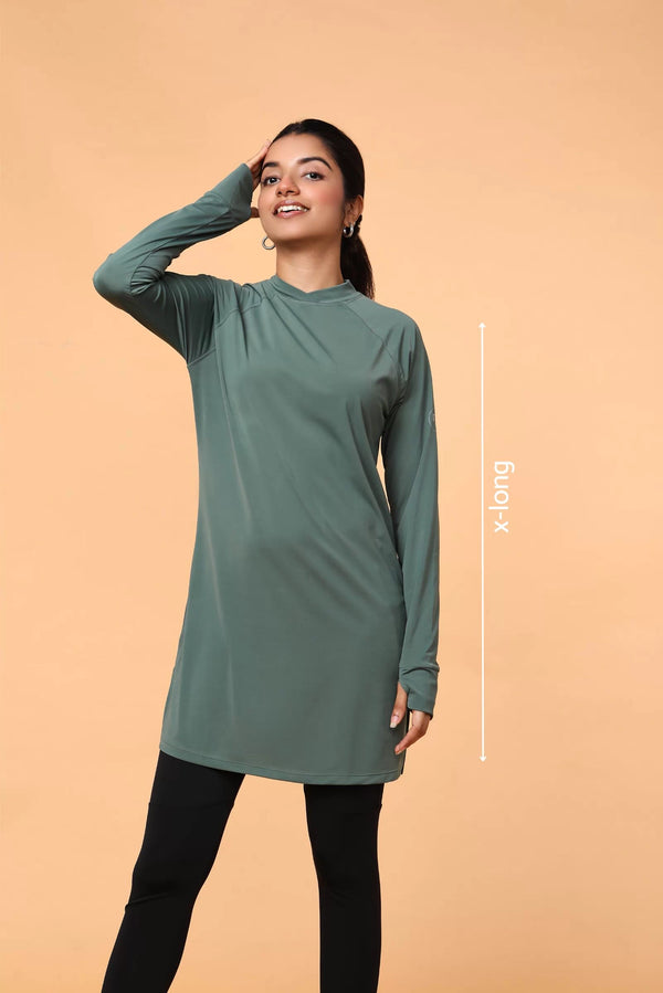 Olive Green Ivy Modest Activewear Tshirt