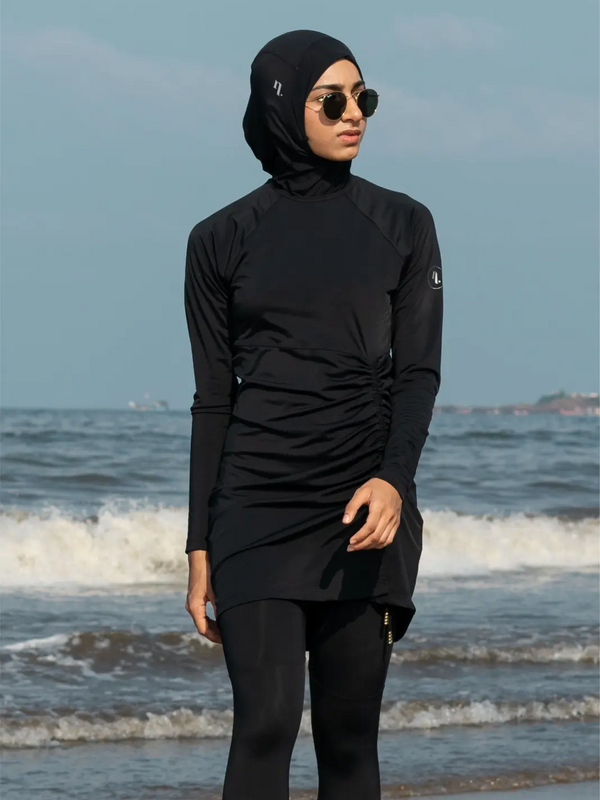 Black Marmaris Burkini Top