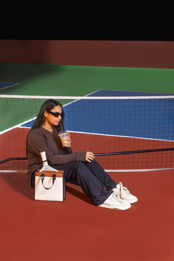 Mocha Curved Hem Activewear Top