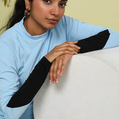 Baby Blue Orca Burkini Top