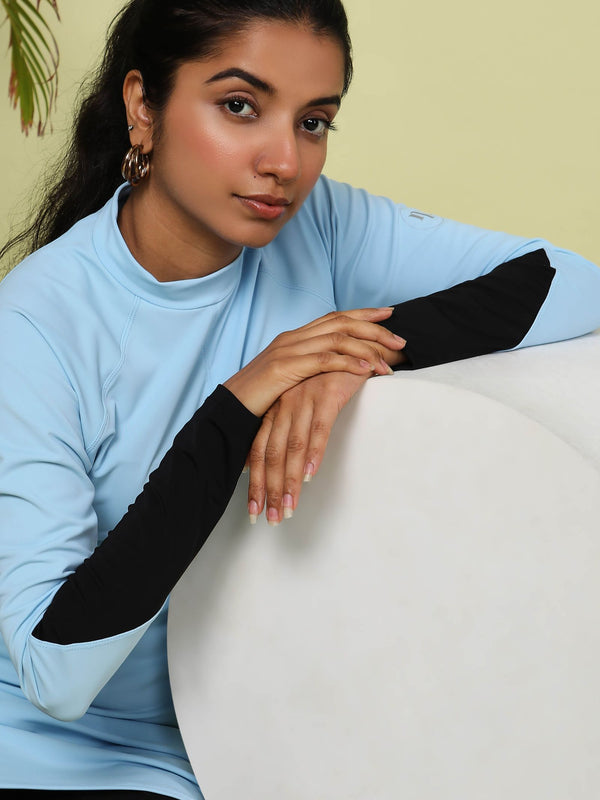 Baby Blue Orca Burkini Top