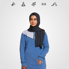 Shop Athena Modest Activewear T-shirt in blue online