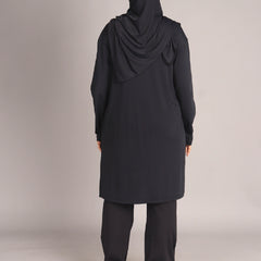 Black Long Activewear T-Shirt