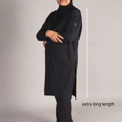 Black Long Activewear T-Shirt