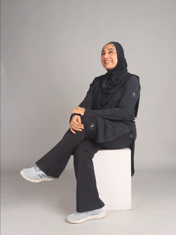 Black Long Activewear T-Shirt