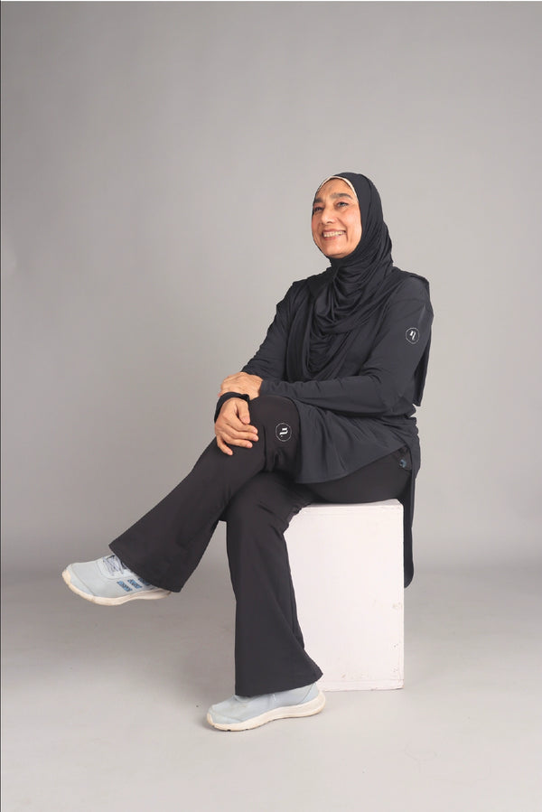 Black Long Activewear T-Shirt