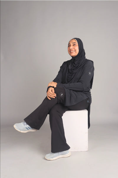 Black Long Activewear T-Shirt