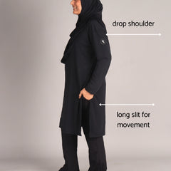 Black Long Activewear T-Shirt