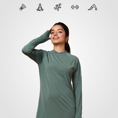 Shop Ivy Modest Activewear T-shirt in Green online