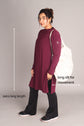 Maroon Long Activewear T-Shirt