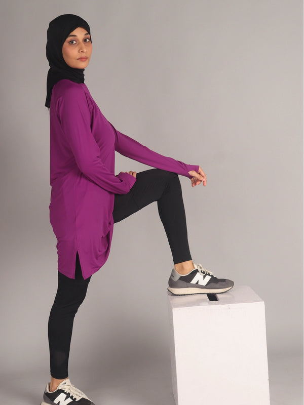 Purple Ivy Modest Activewear Tshirt