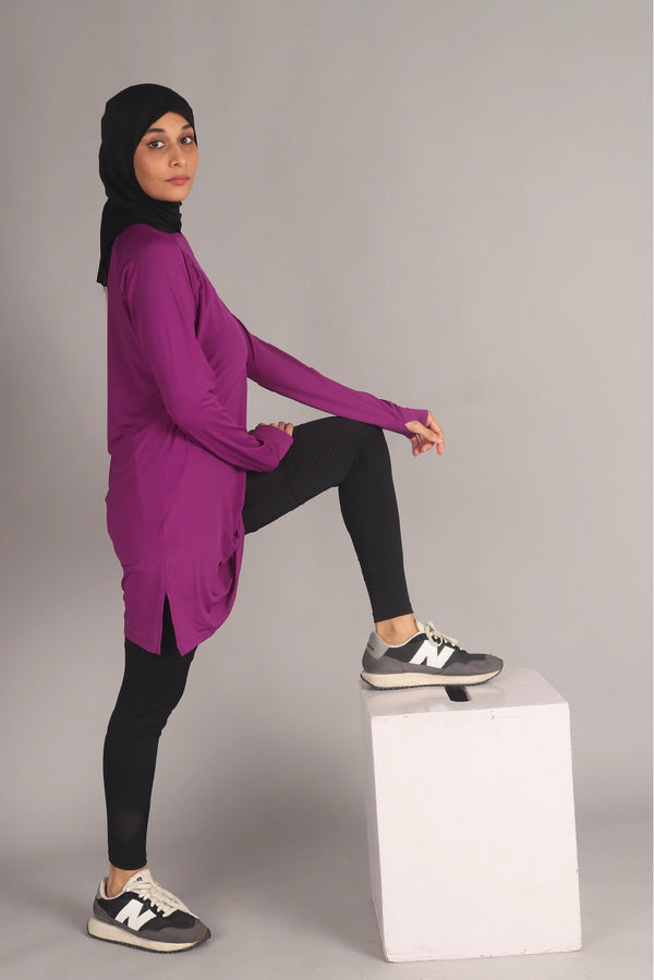 Purple Ivy Modest Activewear Tshirt