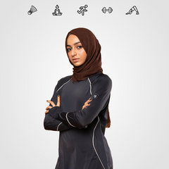 Shop Themis Modest Activewear T-shirt in black online