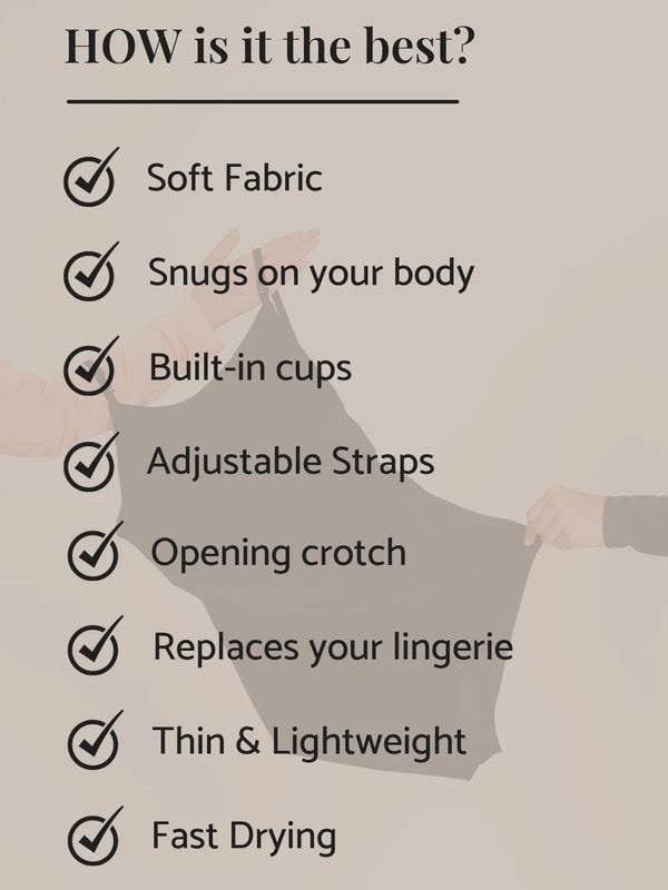 Burkini One-Piece Inner for Modest Swimwear